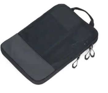 Set qese kompresuese udhëtimi Troika BLACK PACKING CUBES, 3 copë, poliestër, të zeza