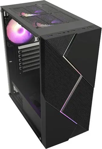 Kase kompjuteri Gamer Elite BPA1, ATX, panel xhami tempered, e zezë