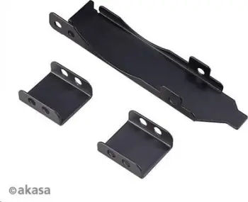 Braketë PCI për ventilator Akasa AK-MX304-08BK, për 2 ventilatorë 80/92mm, e zezë