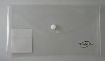 Folder dokumentesh Titanum DL, polipropilen transparent, mbyllje me kapëse, horizontal