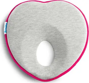 Jastëk ergonomik për bebe Sensillo Corrective Pillow, 22x22 cm, 0-6 muaj, rozë magenta