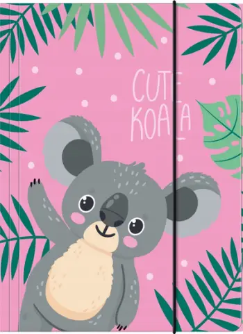 Folder me gomë DERFORM Koala, A4, dizajn me printim dyanshëm, shumëngjyrësh