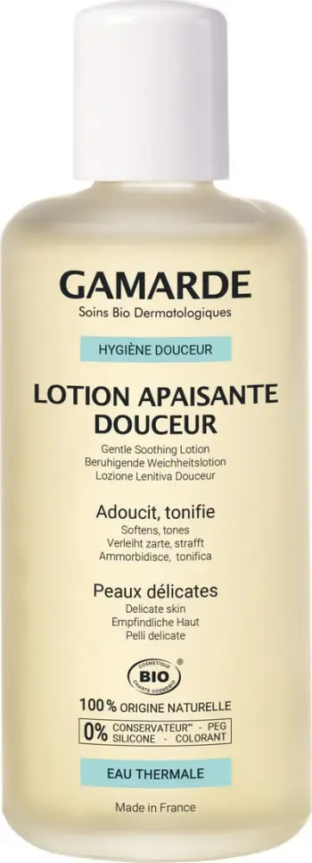 Locion fytyre Gamarde Gentle Soothing, 200ml, qetësues, për të gjitha llojet e lëkurës