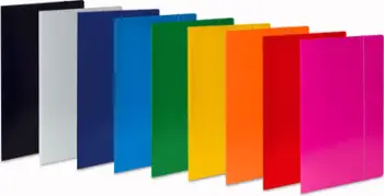 Folder me shirit elastik Vau-Pe A4, 20mm, karton 380g, shumëngjyrësh