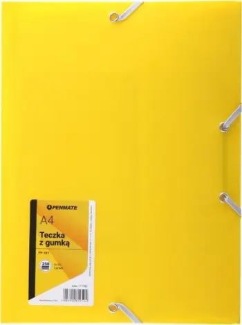 Folder Penmate PP 101, A4, me elastik, i verdhë