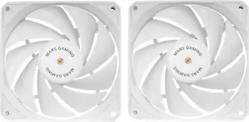 Ventilator kase kompjuteri Mars Gaming MF-NCLX2W, 120mm, set 2 copë, i bardhë