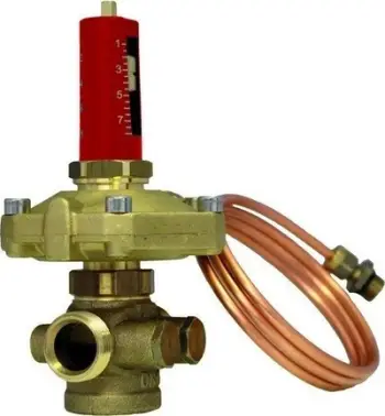 Rregullator presioni diferencial HERZ DN 32, 5–30 kPa, bronzi