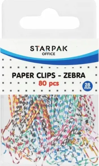 Kapsa letre Starpak Zebra, 28mm, set 80 copë