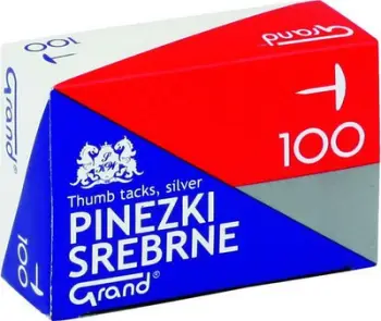 Kapsa metalike Grand S100, 100 copë, metalike, argjendi