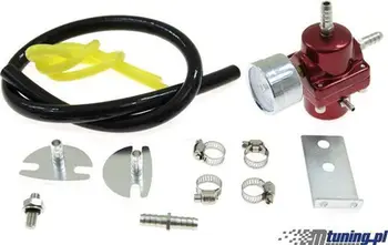 Rregullator presioni karburanti TurboWorks FPR01, me manometër, i kuq