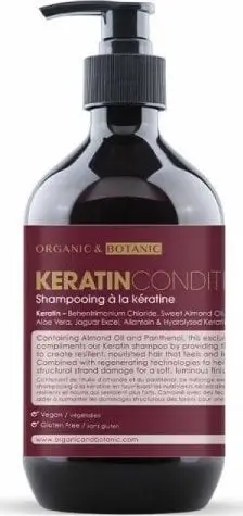 Balsam flokësh Organic Botanic Keratin, 500ml