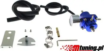 Rregullator presioni karburanti TurboWorks FPR01, universal, me manometër, blu