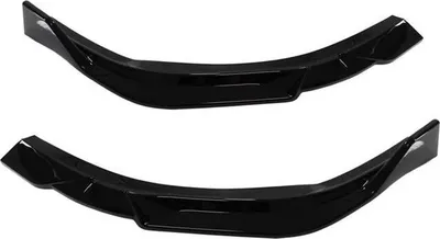 Splitter për tampon përpara Lexus ES VII, ABS, shkëlqim i zi - 2