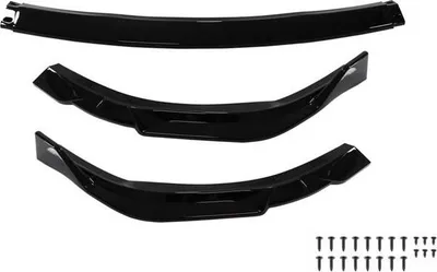 Splitter për tampon përpara Lexus ES VII, ABS, shkëlqim i zi - 4