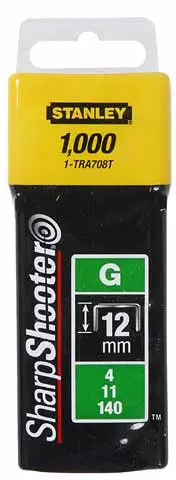 Kapsa Stanley G-Type 4 11 140 TRA708T, 12mm, 1000 copë, çelik i galvanizuar