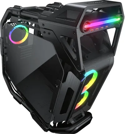 Kasë PC Cougar Cratus, Mid Tower, open frame, e zezë - 1