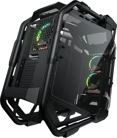 Kasë PC Cougar Cratus, Mid Tower, open frame, e zezë - 2