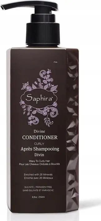 Balsam flokësh Saphira Divine Conditioner Curly, për kaçurrela, 250ml