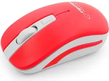Maus wireless Esperanza URANUS, i bardhë / kuq