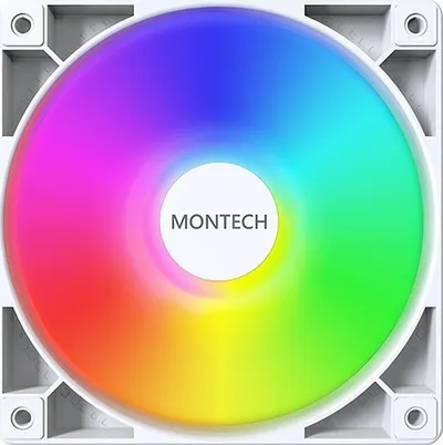 Ventilator kasë Montech GF120 ARGB PWM, 120mm, 4 pin, i bardhë - 2