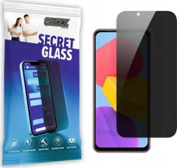 Mbrojtëse ekrani Grizz SecretGlass për Samsung Galaxy M12, xham hibrid privacy, mat, transparente