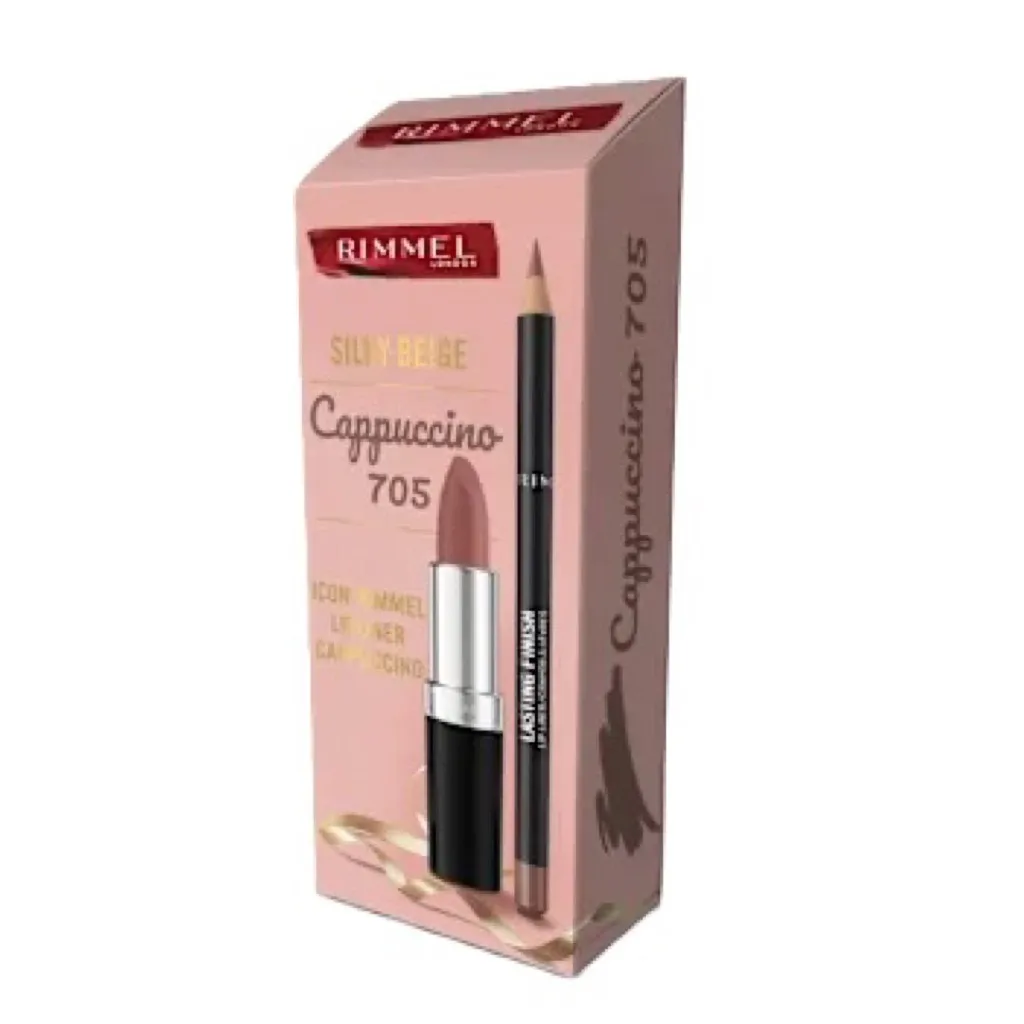 RIMMEL SILKY BEIGE&LIPLINER CAPPUCCINO SET - 1