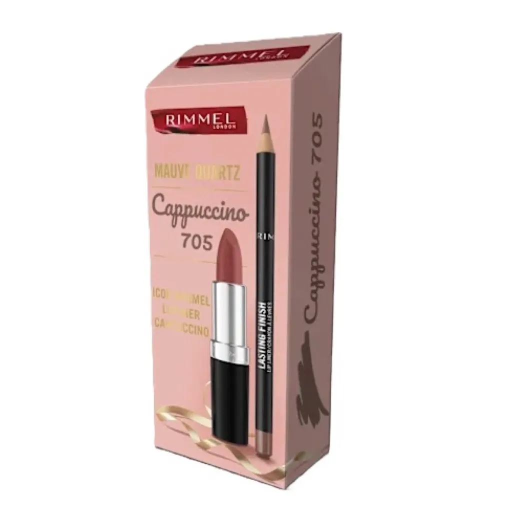 RIMMEL SILKY BEIGE&LIPLINER CAPPUCCINO SET - 2