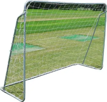 Portë futbolli Master Football Goal 215 x 152 x 76 cm, kornizë çeliku, rrjetë PE, e bardhë