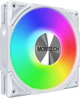Ventilator kase Montech METAL PRO 12 ARGB PWM, 120mm, i bardhë