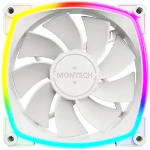 Ventilator kasë MONTECH RX, 120mm, PWM, ARGB, i zi