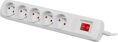 Shirit elektrik Natec Bercy 400, 5 priza, kabllo 3 m, gri - 3