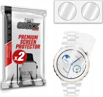 Fole mbrojtëse ekranit GrizzGlass Ceramic Film për Huawei Watch GT 3 46mm, keramik, transparente