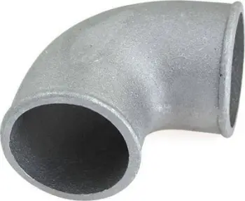 Tub këndor alumini TurboWorks 90°, 70mm, argjendtë