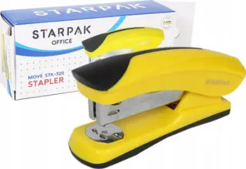 Kapsesuese letre STARPAK 519784, 20 fletë, kapëse 24/6 dhe 26/6, e verdhë