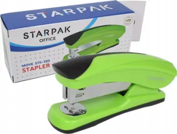 Kapshtare letre STARPAK 519787, 20 fletë, kapëse 24/6 26/6, e gjelbër