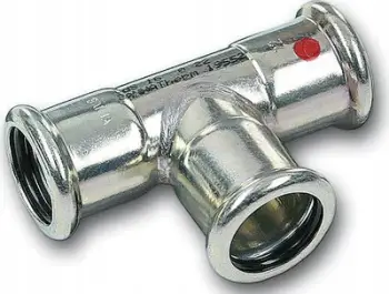 T pjesë presimi Sanha SANHA Therm, e reduktuar 3M, 76.1 mm x 66.7 mm x 76.1 mm, e galvanizuar