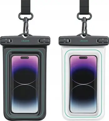 Çantë mbrojtëse uji Usams Waterproof Case FSD1302, 6.7", IP68, e bardhë