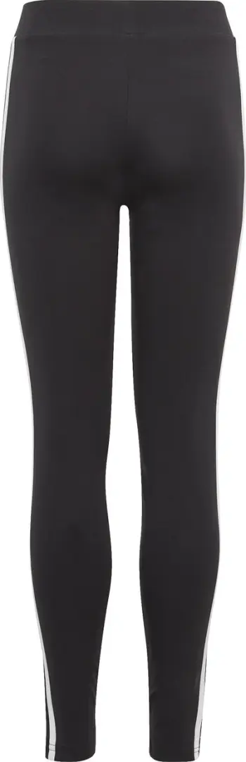 Leggings për vajza Adidas 3 Stripes Tights Jr IC3623, pambuk elastan, e zezë