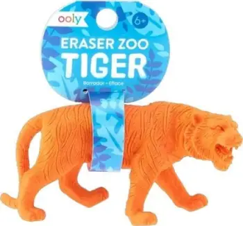 Gomë fshirëse Eraser Zoo Tiger, jumbo 9.5cm, model tigër, shumëngjyrëshe