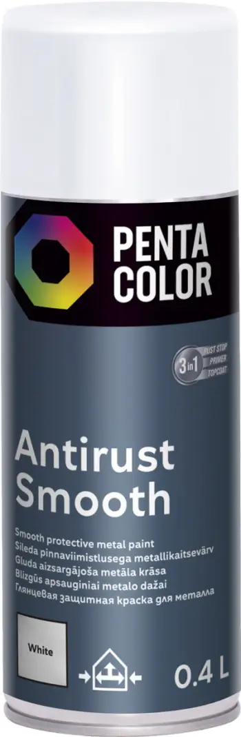 Spraj boje Pentacolor Smooth White, 400ml, e bardhë e lëmuar