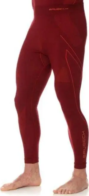 Leggings termike për meshkuj Brubeck LE11840A, burgundy, M