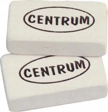 Gomë lapsi Centrum 80375, 30x16x8mm, paketim 80 copë, e bardhë