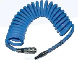 Zorrë pneumatike spirale Geko G01171, 8mm, 15m, blu