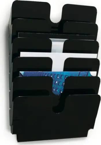 Tabaka dokumentesh Durable Flexiplus, set 6 copë, A4, e zezë