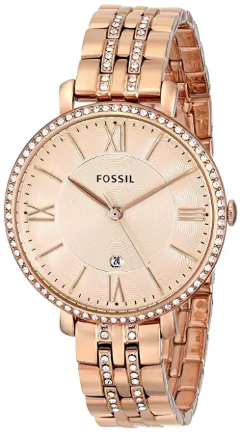 Orë dore për femra Fossil Jacqueline ES 3546, ari rozë