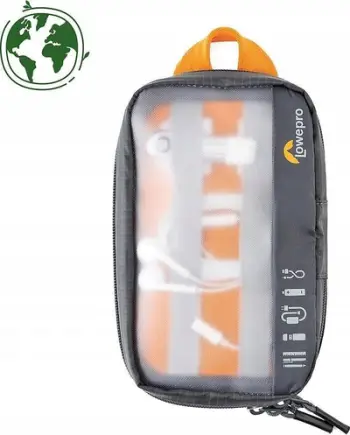 Çantë organizuese Lowepro GearUp Pouch Mini, xhepës, materiale të ricikluara, gri