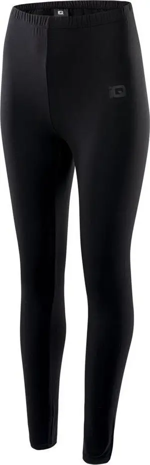 Leggins për femra IQ Cross the Line Silky, material poliestër elastan, stërvitje, të zeza