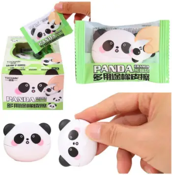 Gomë Lean Panda, për zyrë dhe shkollë, shumëngjyrëshe