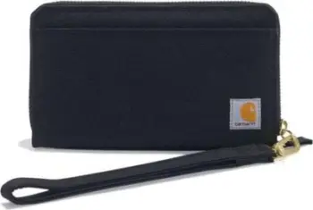 Portofol Carhartt Lay Flat për femra, najlon CORDURA, me litar kyçi, i zi