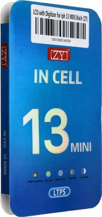 Ekran zëvendësues për iPhone 13 Mini ZY LTPS, 5.4", touch screen i zi